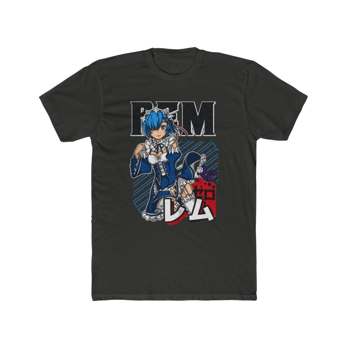 Rem Shirt, Re:Zero Shirt, Anime Shirt, Vintage T Shirt - Artsholic - Fan Art Merch - alternate angle 5, merchandise