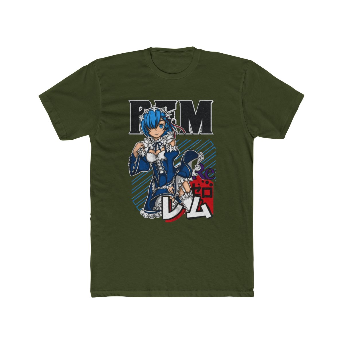 Rem Shirt, Re:Zero Shirt, Anime Shirt, Vintage T Shirt - Artsholic - Fan Art Merch - alternate angle 4, merchandise